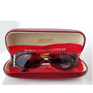 Neostyle Mozart 401 Tortoise & Swarovski Crystals Sunglasses 48-18 New Old Stock